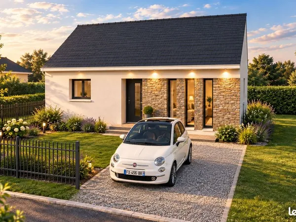 Projet de construction d'une maison 54.72 m² avec terrain à FAY-DE-BRETAGNE (44)