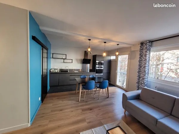 Lyon 3e - T2 MEUBLÉ 44,76m² - BALCON 5m² - 980 TCC (dont 100 charges)