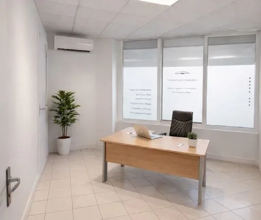 Bureau meublé prêt à travailler - Jarry - 550 charges comprises