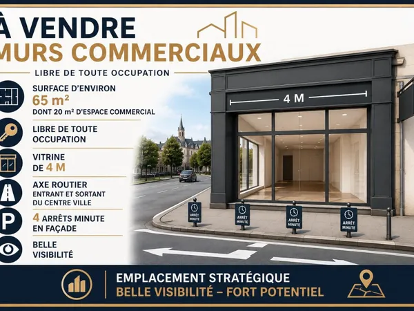 Murs commerciaux à vendre - Une opportunité à saisir !