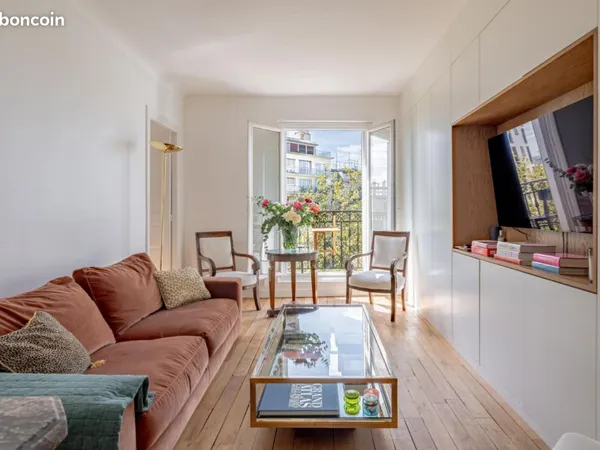 75019 - paris quartier village jourdain - métro pyrénées à 300 m - appartement 3 pièces 2 chambres -