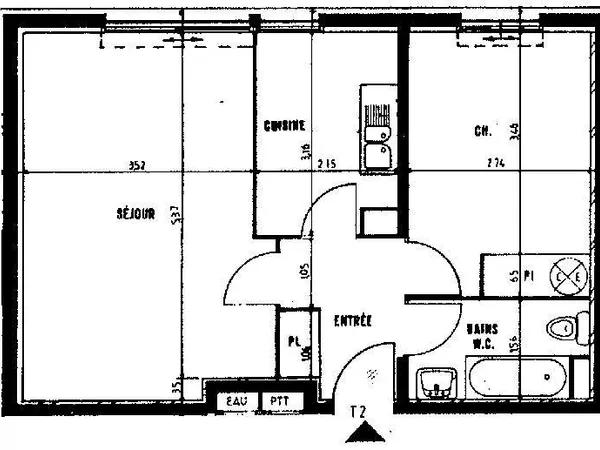 Appartement 2 pièces 47 m²