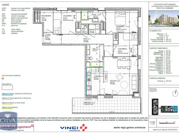 Appartement 4 pièces 96 m²