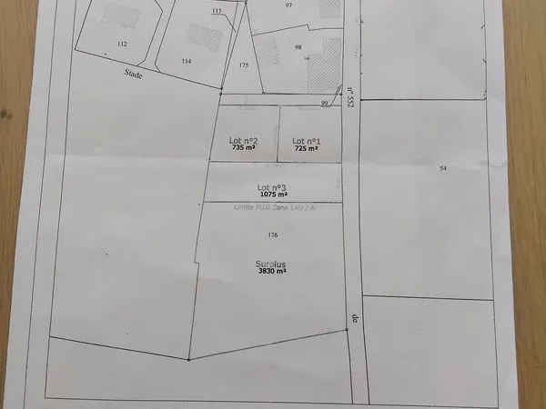 Terrain 6365m²