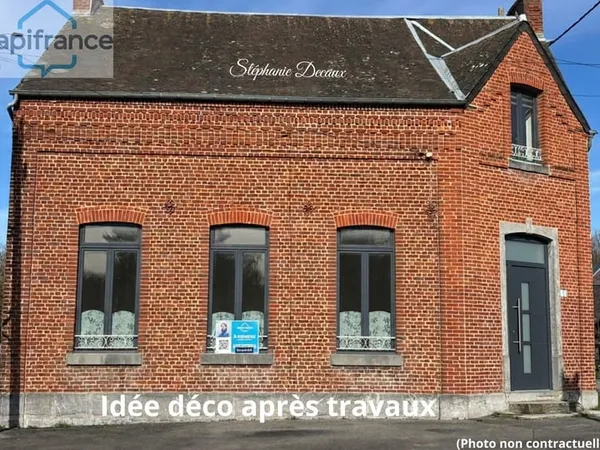 A VENDRE : Charmante maison thierachienne aux supers volumes ! 4 chambres - 8 pièces - 175 m²-TRELON