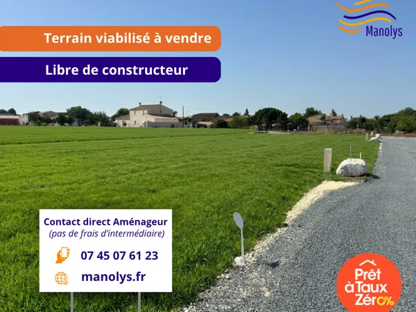 Terrain en lotissement 300 m²
