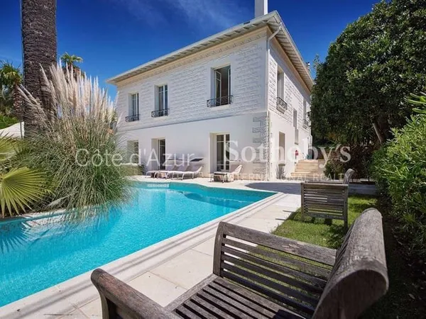 Cannes Montfleury : Villa bourgeoise et maison d'invités avec ja