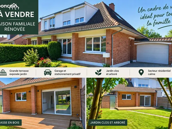 Maison semi individuelle rénovée - Lambersart