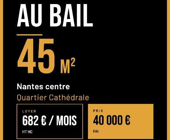 LOCAL 45M2 NANTES CATHEDRALE CENTRE VILLE