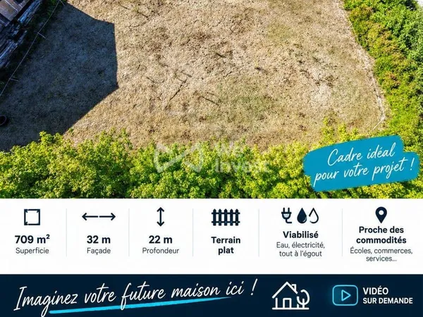 Terrain 709 m²