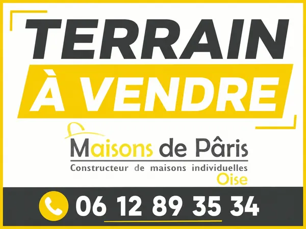VERNEUIL-EN-HALATTE  Terrain à bâtir 850 m²  140 000 €