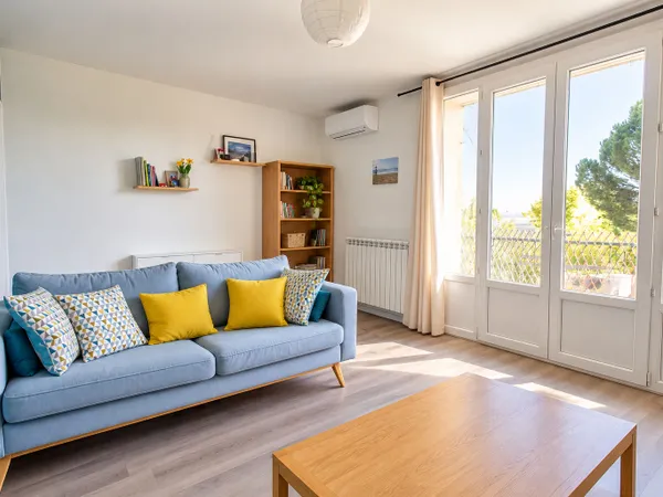 AGEN - Appartement traversant de 92 m² dans une résidence sécurisée, composée de 3 chambres, balcon,