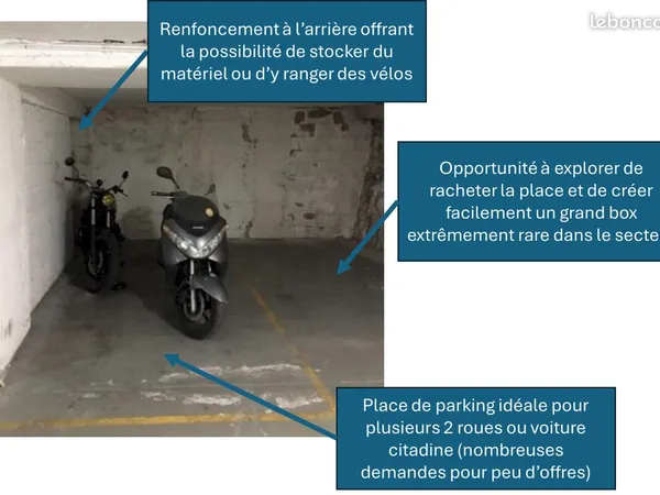 Parking à deux pas du sacré coeur