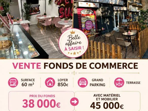 Fond de commerce à vendre
