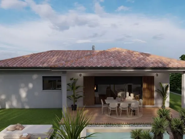 Projet de construction d'une maison 91 m² avec terrain à AZUR (40)