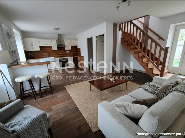 Maison en pierre à vendre à Plaudren -78 m² 2 chambres et terrasse