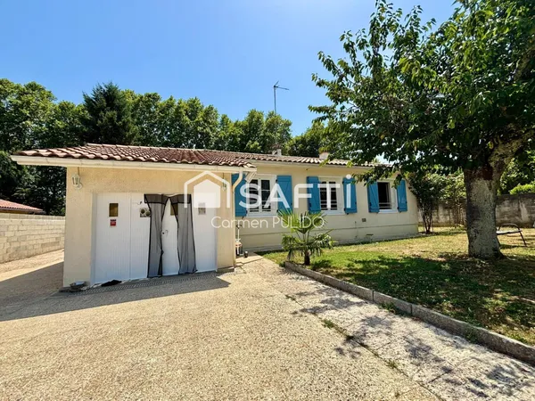 Maison de plain pied avec 3 chambres, garage et jardin : proche des commodités !