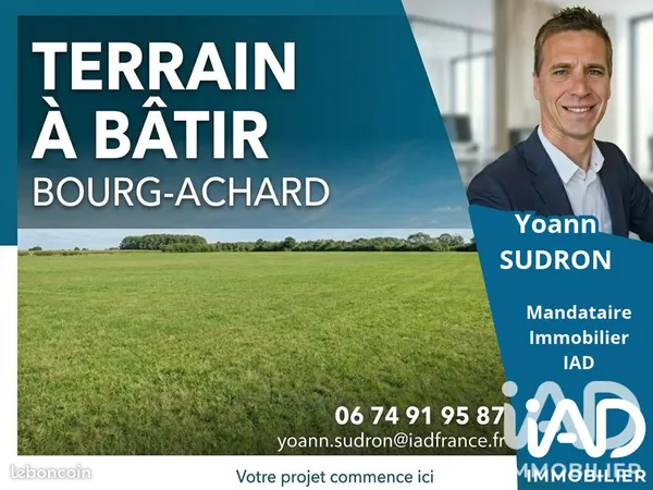 Terrain 643 m² Bourg-Achard
