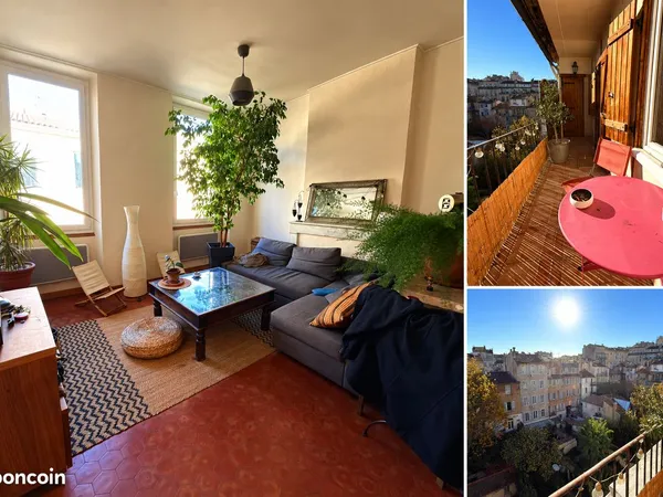 T2/3 - Le Camas - Appartement traversant de 58 m² avec terrasse, au dernier étage - aménageable en T