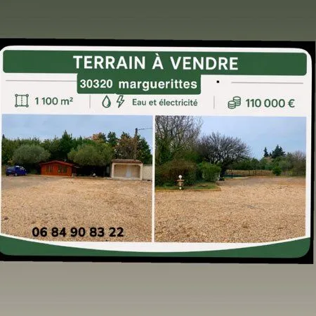 Terrain 1100 m