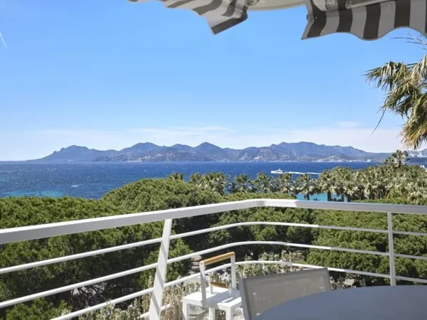 Cannes Croisette - Vue Mer - 4P meublé 108 m² - Terrasse