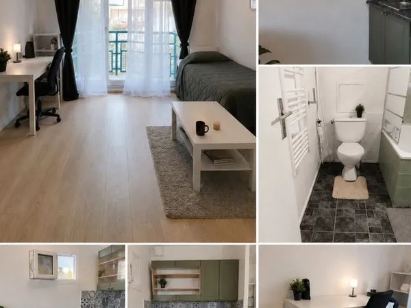 Studio meublé rénové entièrement 24 m² - balcon, cave - proche centre & campus Grenoble
