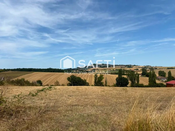 Terrain au calme, vue sur la campagne