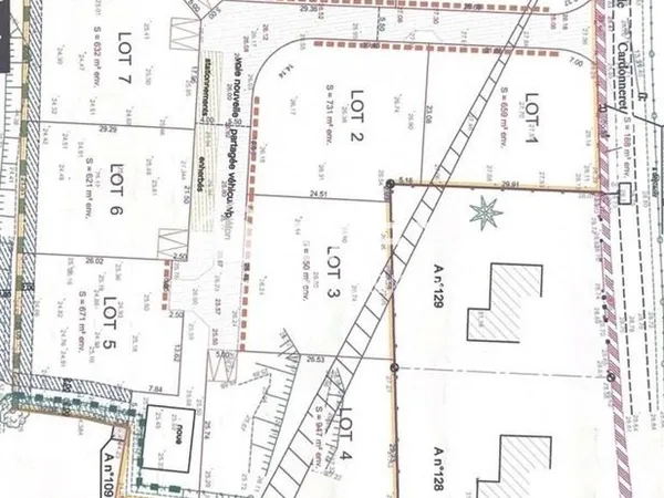 Terrain 650 m² CARDONVILLE