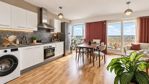 Appartement T2 avec balcon et parking