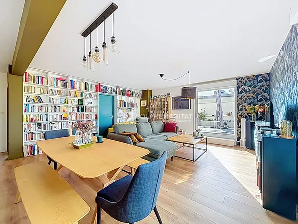 Appartement T5 RENNES Beauregard esprit maison sur les toits