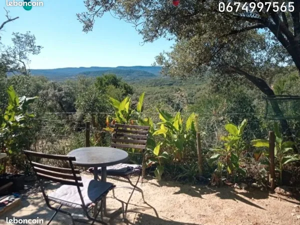 Terrain de loisirs accès camping-car CÉVENNES eau+ jardin potager