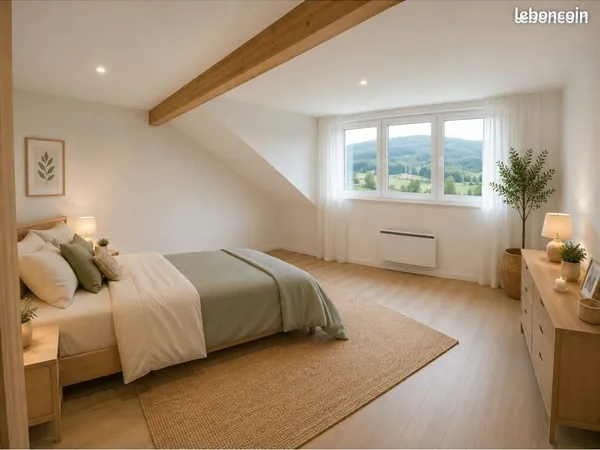 Magnifique et spacieux appartement avec espace vert. Libre