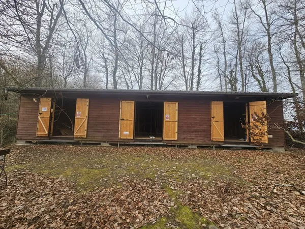 chalet bois 16mx8m