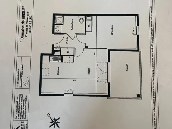 Appartement 2 pièces 43 m² avec balcon