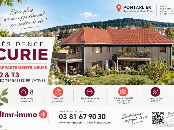 Appartements Résidence "Curie" à PONTARLIER T2 & T3