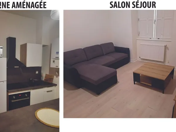 À LOUER - Appartement meublé de 52 m² en rez-de-chaussée - Centre-ville de Fougères