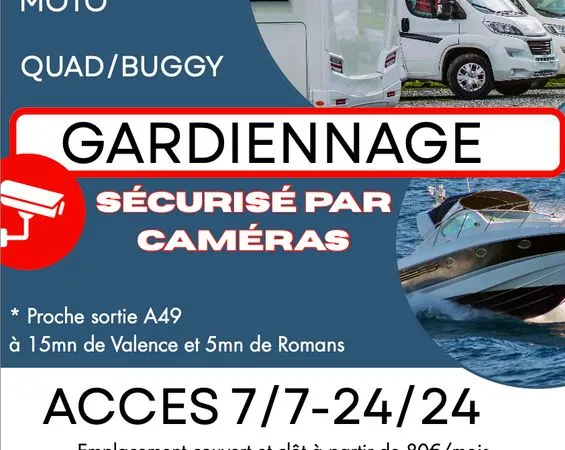 Hivernage gardiennage auto moto camping car