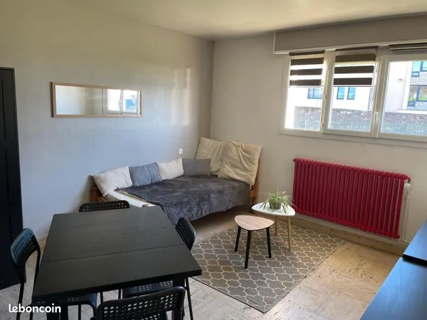 Appartement meublé F1 bis (elec, gaz, eau et OM compris)