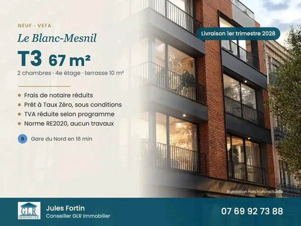 Appartement 3 pièces 67 m²