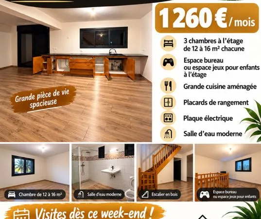 EXCLUSIVITE villa 100 m2 saint benoit