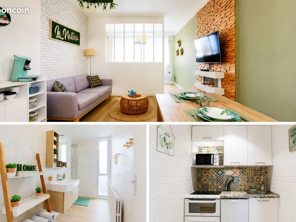 T2 meublé Design et Moderne