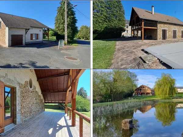 Maison individuelle avec grand terrain + Etang