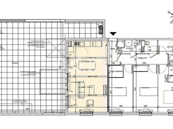 38730 VAL DE VIRIEU VENTE APPARTEMENT T4 3CH 98m2 + TERRASSE 90m