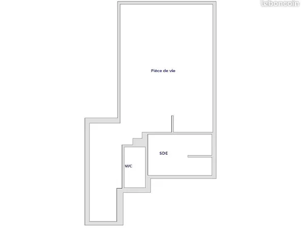 Studio 1 pièce 29 m²