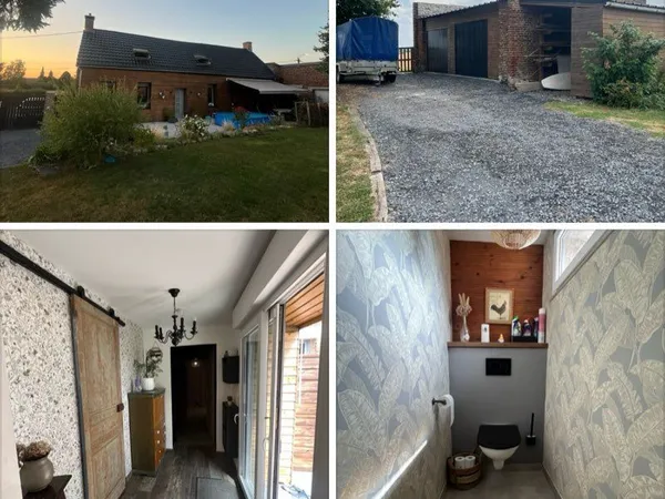Longére rénovée sur 1230m2 de terrain