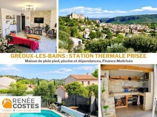 Vente en nue propriété - F69-H75 ans - GREOUX LES BAINS (04800)