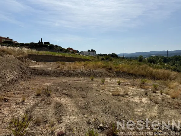 CARCASSONNE ? Terrain constructible viabilisé de 729 m² au sein des Balcons de Rivoire