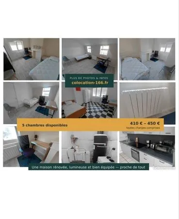 Colocation 5 chambres