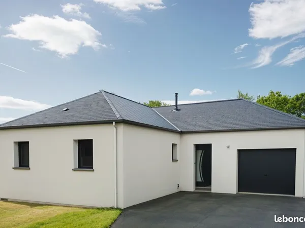 Maison plain-pied 3 chambres & garage
