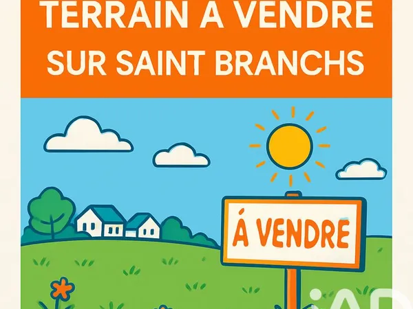Terrain 744 m² Saint-Branchs
